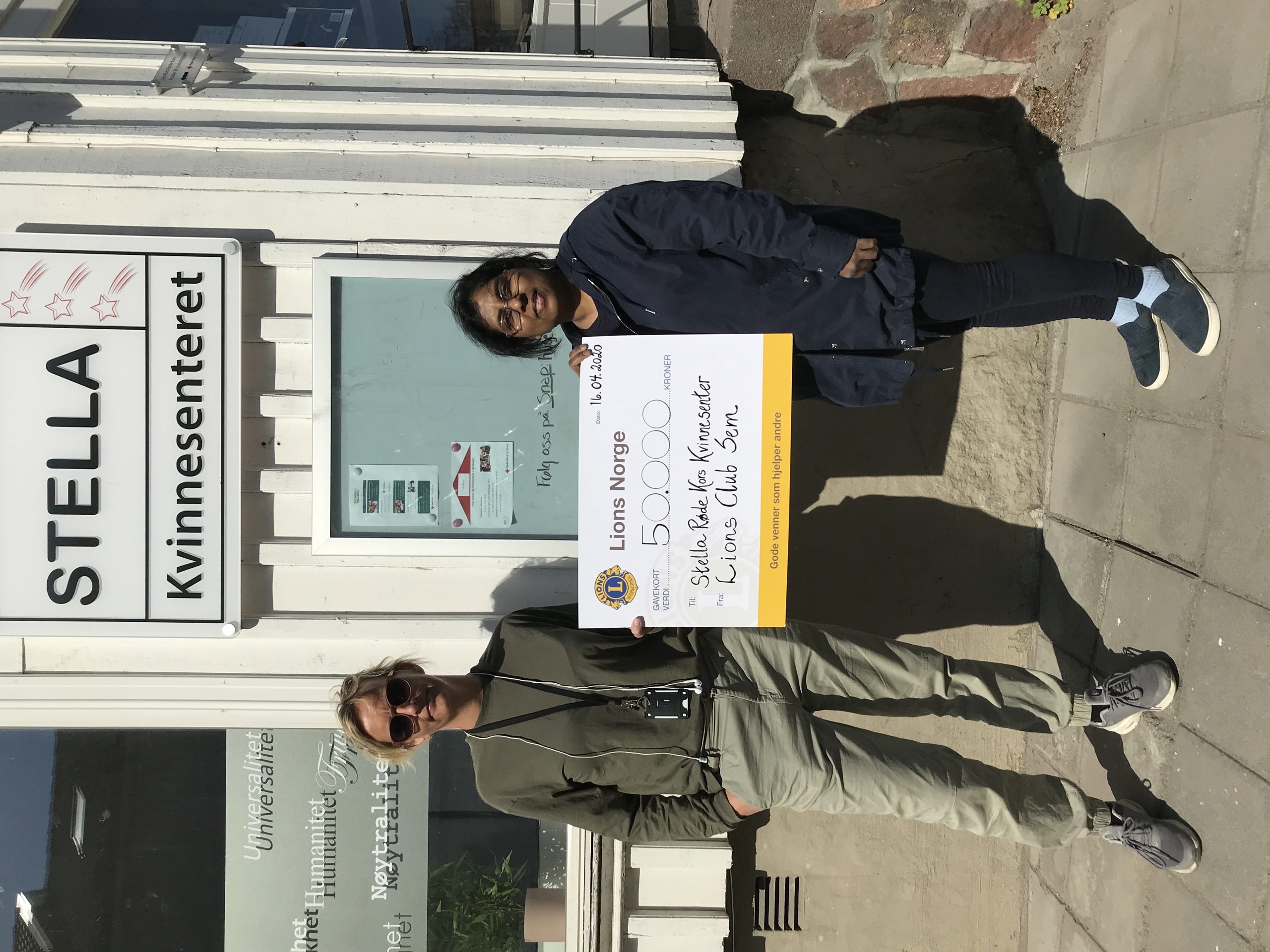 JUBILEUMSGAVE TIL STELLA RØDE KORS KVINNESENTER