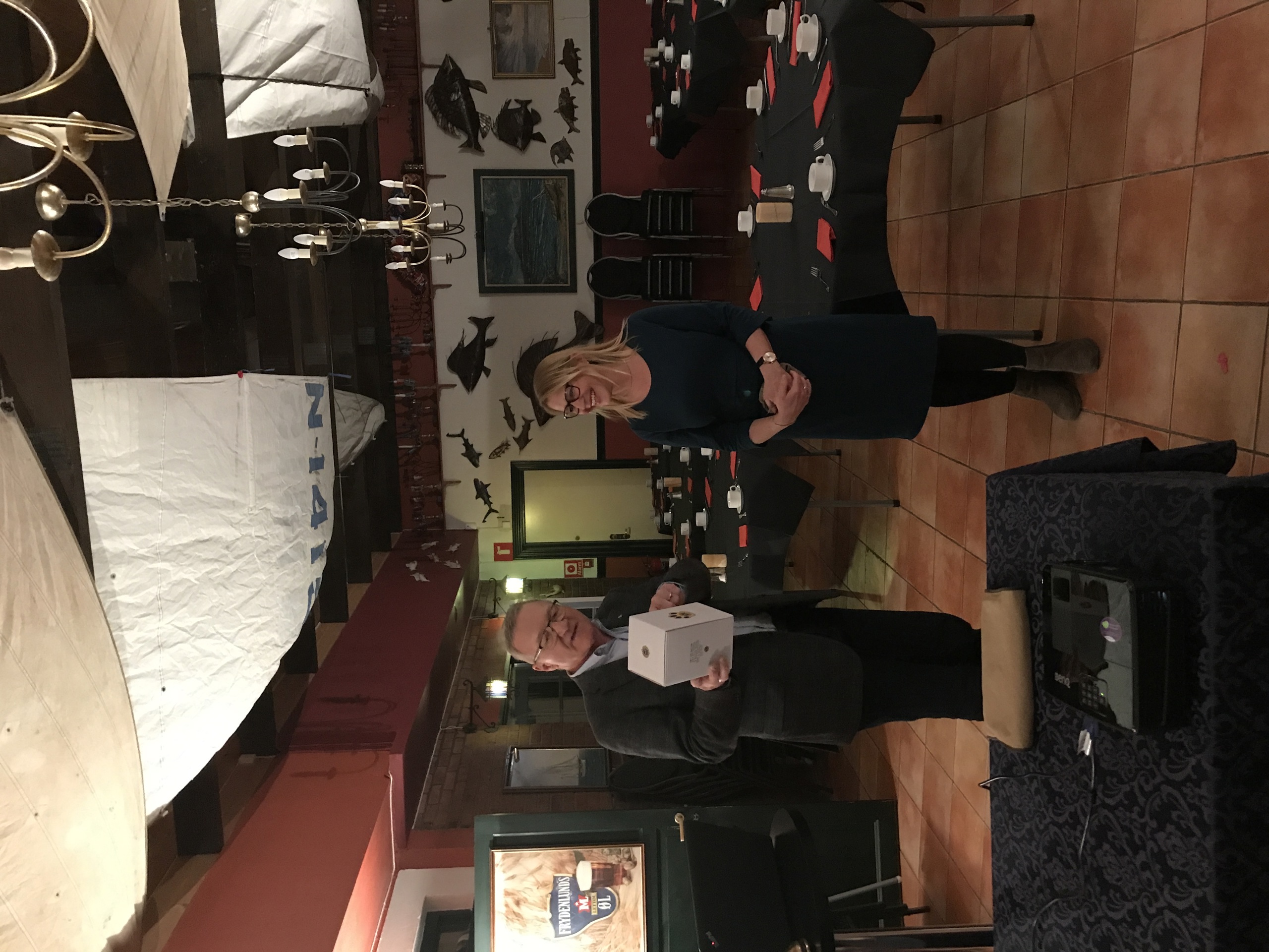 Besøk av nyhetsleder Anne Charlotte Schjøll